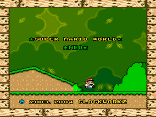 Super Mario World Neo Title Screen